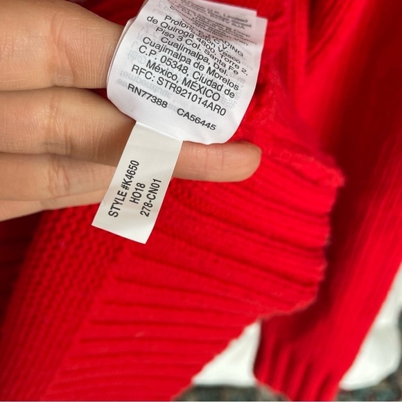 J. Crew Red Fair Isle Merino Wool Sweater - Picture 9 of 9